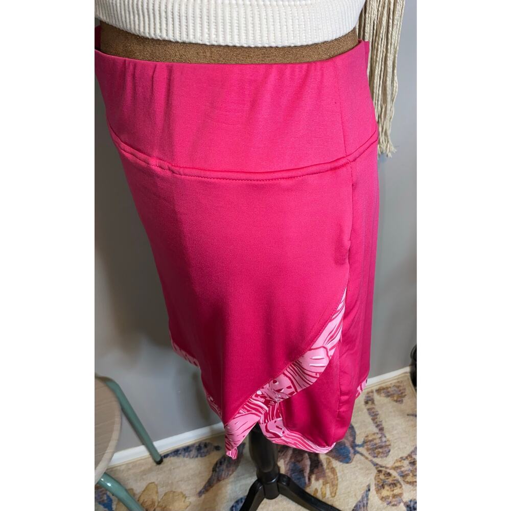 Stella Parker Sport Pink Golf Skort M Athletic Tennis Skirt Stretch Zip Pockets - Picture 5 of 10